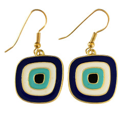 Ocean Evil Eye Earrings